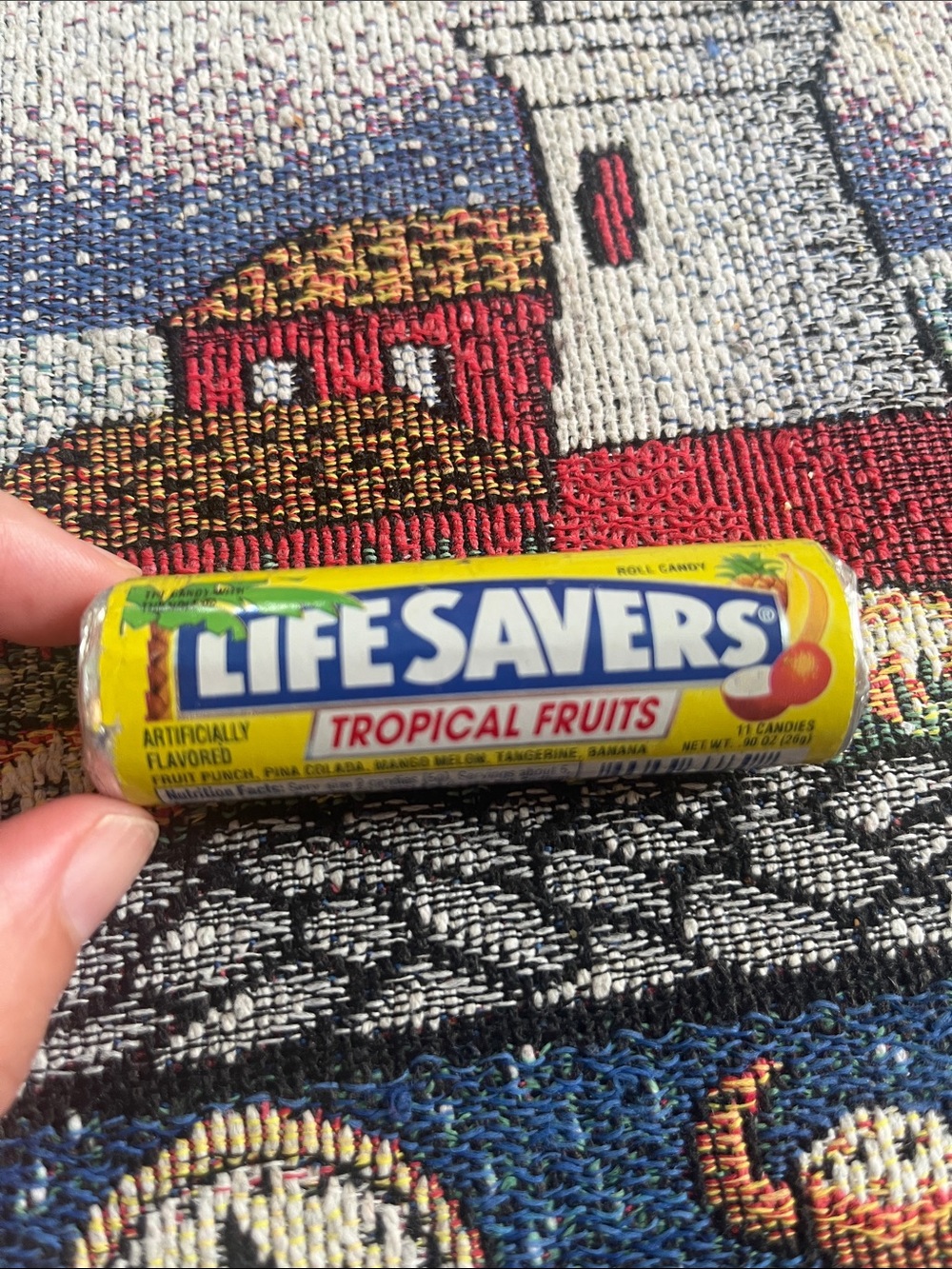 Vintage 1990s Life Savers Tropical Fruits Roll Candy